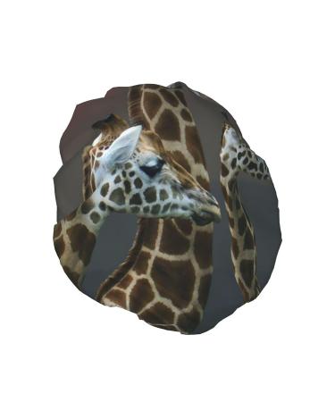 Sunset Giraffe Printed Waterproof Shower Cap | Fits All Sizes & Hair Textures | Women's Bath Cap - Buy Online on GoSupps.com