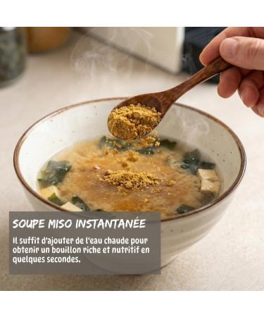 Umami Poudre de Miso Japonais 100g - Assaisonnement Instantan Ferment - Exhausteur de Go t Naturel Umami - Sans Glutamate et Vegan - Id al pour Soupes et Grillades - Buy Online on GoSupps.com