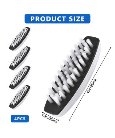 4-Piece Stainless Steel Hand Washing Brush Set | 2-in-1 Nail & Kitchen Cleaning Brush | Ideal for Grooming & Bathroom Use - Buy Online on GoSupps.com