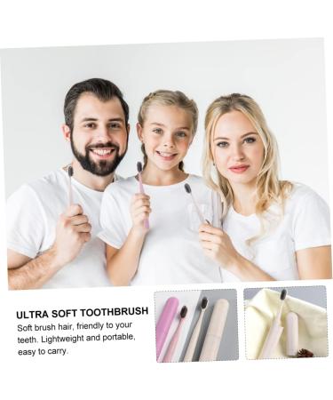 Buy Gatuida 4-Piece Toothbrush Set - Long Handle Travel-Friendly Durable PP Material - Buy Online on GoSupps.com