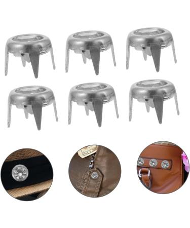 COHEALI 100 Pcs Four Claw Drill Nail Diamond Studs Punk Studs for Clothing Four-jaw Rivets Crystal Bags Silverx2pcs 0.6X0.6CMx2pcs - Buy Online on GoSupps.com