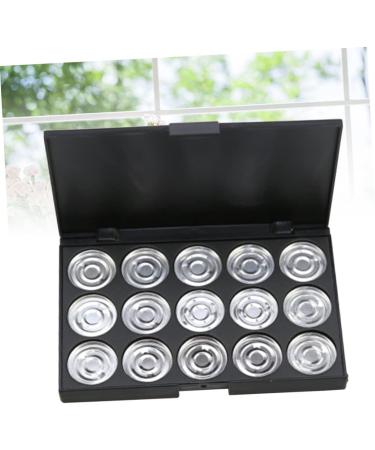 FOMIYES Empty Eyeshadow Palette 2pcs 15 Eyeshadow Empty Makeup Empty Cosmetic Eye Shadow Concealer Cosmetic Case Travel 1 count (Pack of 1) Silverx2pcs - Buy Online on GoSupps.com
