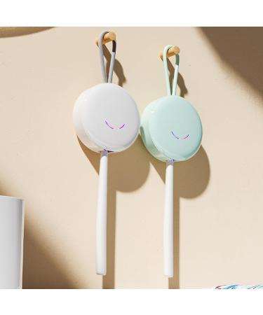 Yousiliang Portable Toothbrush Holder Sanitizer Mini Toothbrush UV Cleaning Case Intelligent USB Charging Hanging Toothbrush UV Cleaning Box for Trvel(White) - Buy Online on GoSupps.com