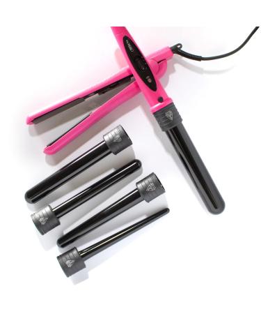 Beauty Creations 6pc Hair Tools Set Hot Pink