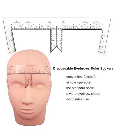 50pcs Disposable Eyebrow Ruler Stencils for Microblading & Tattoo | Model B-50pcs - Buy Online on GoSupps.com