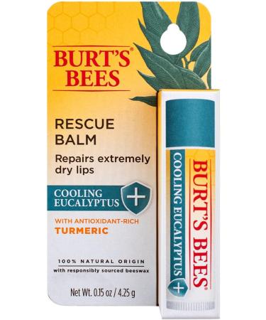 Burt's Bees Lip Balm Rescue Cooling .15 oz - Soothing Lip Care - Buy Online on GoSupps.com