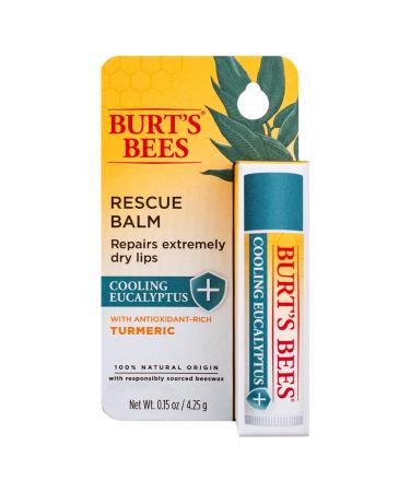 Burts Bees Lip Balm Rescue Cooling .15 Ounce - 107925850911045