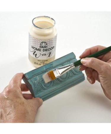 FolkArt Home Decor Chalk Paint - 8 oz Assorted Colors with Clear Wax - Buy Online on GoSupps.com