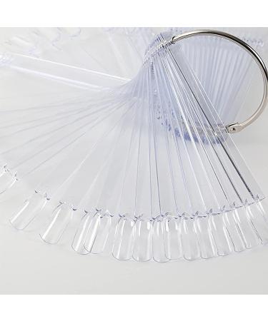 Clyhon 100-Piece Color Card Nail Polish Board | Nail Art Practice Stick | Fan Form Display for Professional Nail Techniques - Buy Online on GoSupps.com