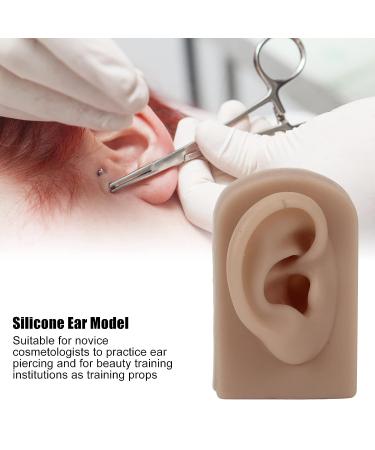 Soft Silicone Right Ear Model for Beauty Salon Training and Earrings Display - Brown - Buy Online on GoSupps.com