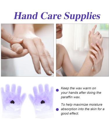 minkissy 2 Pairs Lavender Hand Wax Set Spa Wax Therapy Cover Spa Moisturizer Hand Care Supplies Paraffin Wax Gloves Paraffin Wax Hand Film Hand Wax Cover Spa Paraffin Wax Cover - Buy Online on GoSupps.com