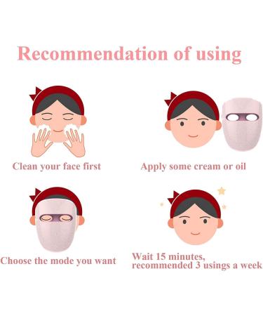 NewWay LED Face Mask Light Therapy for Acne Treatment Skin Care Dark Spot Red Light Therapy for Face Lightweight Cordless & Voice Prompts Comfortable Wear - Buy Online on GoSupps.com