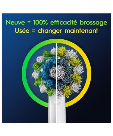 Oral-B Pro Cross Action Brush Heads - 8 Pack for Electric Toothbrushes | International Shipping Available - Buy Online on GoSupps.com