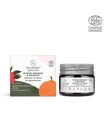 Dharma Juicy Chemistry Blood Orange & Rosehip Organic Lip Balm - Nourishing Balm for Pigmented & Chapped Lips | 5 GM - International Shipping Available - Buy Online on GoSupps.com