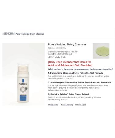 Pure Vitalising Daisy Cleanser - pH 5.5 | Daisy Flower Extract | 6.7 fl oz | International Shipping Available - Buy Online on GoSupps.com