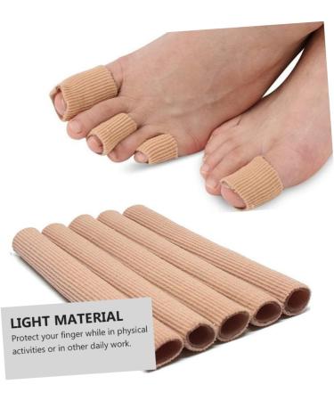DOITOOL 2pcs Gel Finger Toe Silicone Bandages Thumb Protector - Flesh Color - Buy Online on GoSupps.com