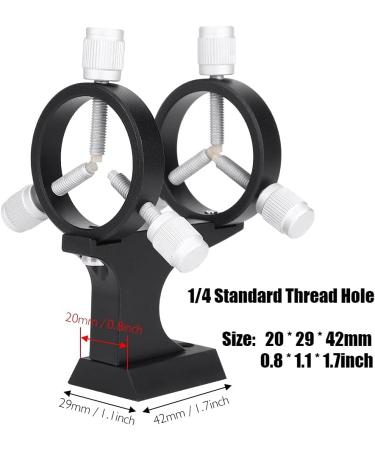 Aluminum Alloy Telescope Finderscope Bracket - Adjustable Mounting for Astronomical Telescope Pointer - 1/4 Standard Hole - Buy Online on GoSupps.com