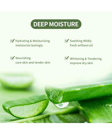 Aloe Vera Gel 99% Pure Soothing Moisturizer for Face, Hair & Skin Care - 4.2 Oz - Buy Online on GoSupps.com