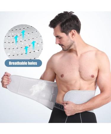 Adjustable Back Bandage for Pain Relief | Breathable Lordosis Belt for Sciatica & Waist Support | Men & Women | Medium Light Gray - Buy Online on GoSupps.com