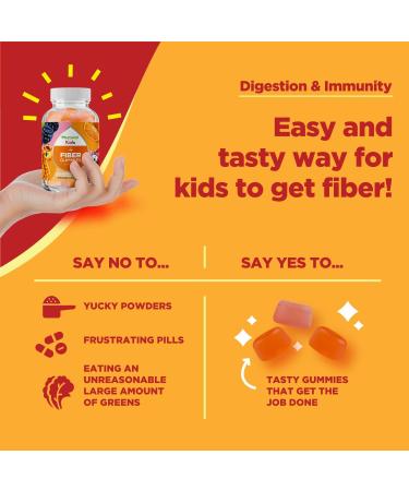 Kids Prebiotic Fiber Gummies - Constipation Relief & Immune Support - Buy Online on GoSupps.com