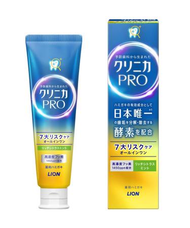 LION Clinica Pro All in One Seven Lisk Care Rich Toothpaste Citrus Mint 95g