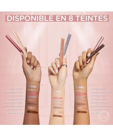 L'Or al Paris - Multi-Use Eyeshadow Pencil - Comfortable Gel Formula - Long Lasting Up to 20H - Luminous Finish - Paradise Shadow Stick - Color: 105 Mesmer Gold - 1.4 g - Buy Online on GoSupps.com