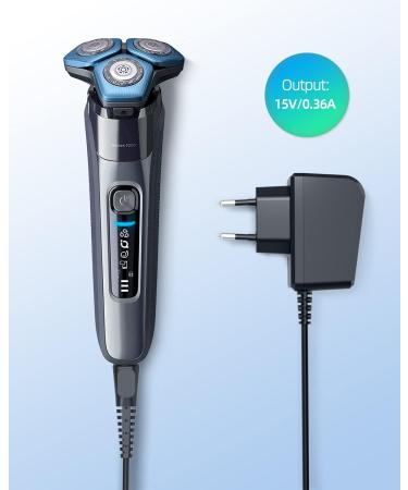 1.8m Charger Cable for Philips HQ8505 3000 7000 9000 Series Razors - Replacement Power Supply for PT860 S5050 QT4022 Aquatouch - Buy Online on GoSupps.com