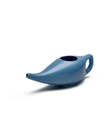 Sarveda Ayurvedic Neti Pot for Nasal Cleansing & Sinus - Handcrafted with Ceramic (Blue) 185ml Blue