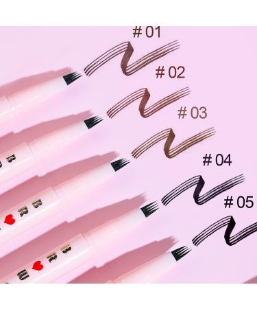 Micro 4 Point Eyebrow Pen - Ultra-Fine Waterproof Brow Tint Sweat-Resistant & Long-Lasting High Pigment Eyebrow Pencil (5#) | International Shipping Available - Buy Online on GoSupps.com