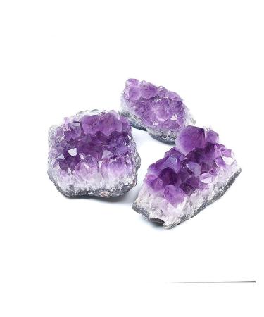 Natural Crystal Rough Natural Crystal Rough Natural Amethyst Quartz Crystal Cluster Stones Specimen Home Decoration Crafts (Size : 300g) (Size : 100g)