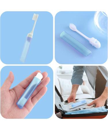 Sibba 5-Piece Soft Bristle Toothbrush Set with Travel Box - Ideal for Camping, School, and Home Use (Style A) - Buy Online on GoSupps.com