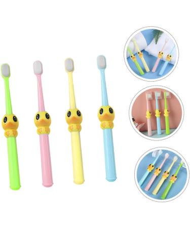 Beaupretty 4pcs Cartoon Nano Toothbrush Set - Portable Child & Teen Travel Toothbrushes with Soft Bristles for Effective Cleaning - Buy Online on GoSupps.com