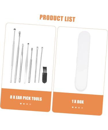 FOMIYES 5 Sets Ear Spoon Kit - Stainless Steel Ear Wax Removal Tools Ear Cleaning Props & Picks for Home Use | International Shipping Available - Buy Online on GoSupps.com