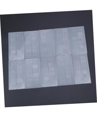 FRCOLOR 10 pieces nails at home making nail art set manicure set nailing tool nails accessories nail stamp plate nail art stamping plate nail art stamp printing seal accessories - Buy Online on GoSupps.com