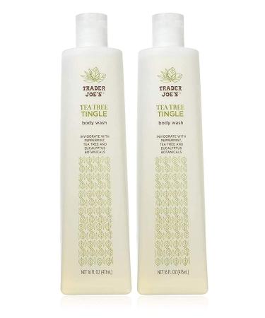 Trader Joe's Tea Tree Tingle Body Wash - Cruelty Free 16 oz (Pack Of 2)