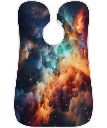 Milky Way Starry Night Beard Bib Apron - Ultimate Beard Hair Catcher for Men | Perfect Gift for Fathers Day Anniversaries & Christmas - Includes 2 Suction Cups - Buy Online on GoSupps.com