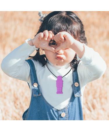 Yinlang Sensory Chew Necklace - 4-Piece Silicone Chewy Stick Toys for Kids | Durable Chewing Tool & Bite Ring - Buy Online on GoSupps.com