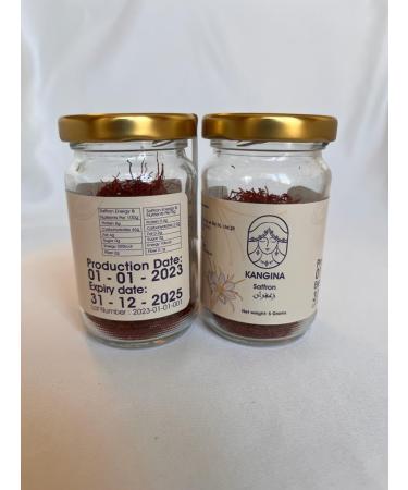 Kangina Premium Grade A All Natural Saffron - 5g Bottle | Sourced From Afghanistan - Buy Online on GoSupps.com