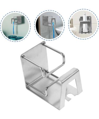 Zerodeko 5-Piece Steel Cup Stand Organizer - Shower-Mounted Toothbrush & Nail-Free Cabinet Holder - Dorm Bathroom Storage Solution (8.3x7.2x5.5cm) - Buy Online on GoSupps.com
