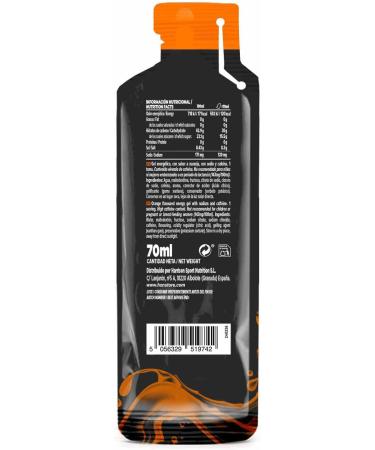 HSN Evonergy Hydrogel with caffeine orange 12 pieces of 70 ml 30 g carbohydrates per gel ratio 108 glucose fructose high absorption capacity no GMO vegan gluten and - Buy Online on GoSupps.com