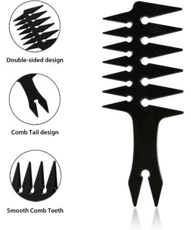 Aiwjeakh Men's Oil Hair Comb Back Hair Style Beard Men's Hairdressing Wide Tooth Comb Hair Brush Men's Hair Comb - Buy Online on GoSupps.com