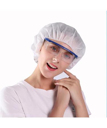 ZXFUTURE 50 Pack White Disposable Bouffant Caps with Swivel Headbands - Ideal for Sleeping, Food Service, Personal Care - Buy Online on GoSupps.com