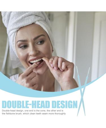Shop Healvian 1100pcs Dual Ended Brush Picks & Toothpicks - Essential Flossing Gadgets for Clean Teeth - Buy Online on GoSupps.com