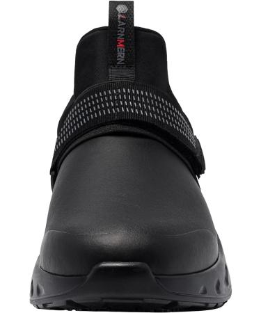 LARNMERN Non Slip Work Shoes for Men - Waterproof Kitchen Chef Shoes - Slip Resistant Restaurant Sneakers - Size 11 Black - Buy Online on GoSupps.com