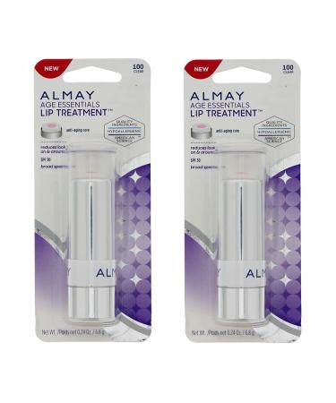 Almay A Pack of 2 Almay Age Essentials Lip Treatment Clear 100