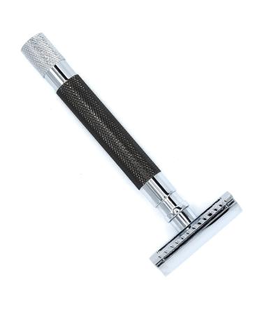 Parker Safety Razor 56R - Heavyweight Eco-Friendly Double Edge Razor with 5 Premium Platinum Blades - Graphite Finish - Buy Online on GoSupps.com