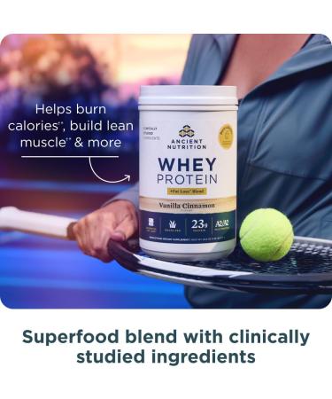 Ancient Nutrition Grass-fed Whey Protein Powder Vanilla Bean 20 Servings + Grass-fed Whey + Fat Loss Protein Powder Vanilla Cinnamon 18 Servings - Buy Online on GoSupps.com