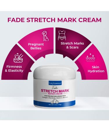 LURE Essentials Fade Stretch Marks Cream with Cocoa Butter - Pregnancy Stretch Mark Remover & Prevention - Buy Online on GoSupps.com