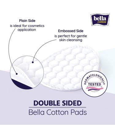 Bella Cotton Pads - 80 Pieces (Buy 2 Get 1 Free) White 80 Count (Pack of 3) 240 Pieces - Buy Online on GoSupps.com