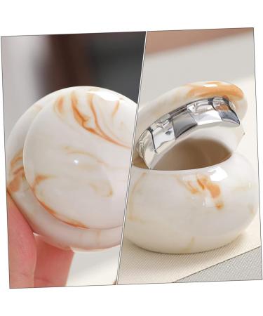 FOMIYES 9 Pcs Ceramic Airtight Jars for Women - Lip Balm and Cosmetic Containers - Assorted Colors - Travel Size Empty Pots - 4.5x4.5cm - Buy Online on GoSupps.com